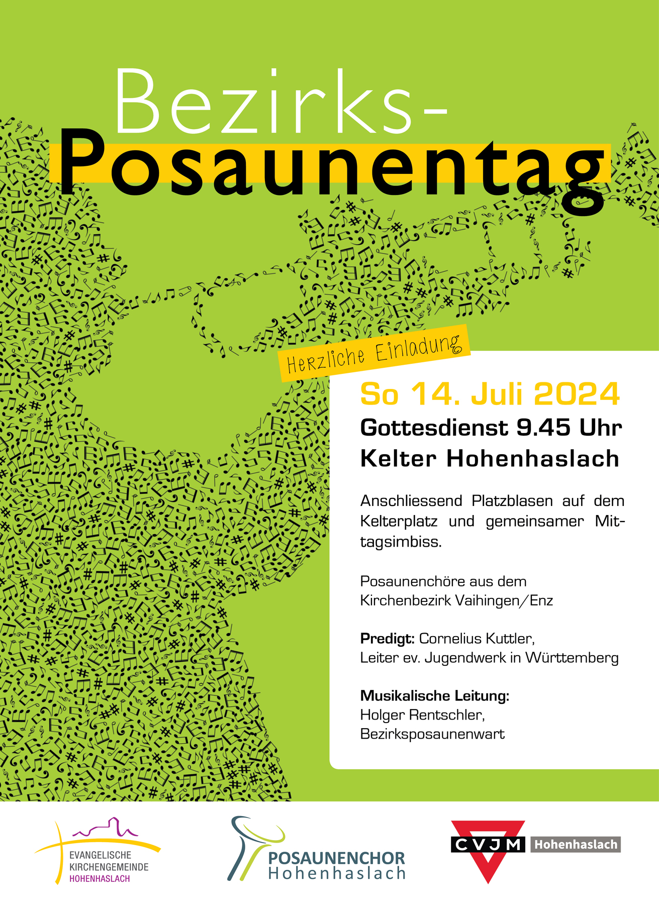Featured image for “Bezirksposaunentag am Sonntag 14. Juli in der Kelter Hohenhaslach”